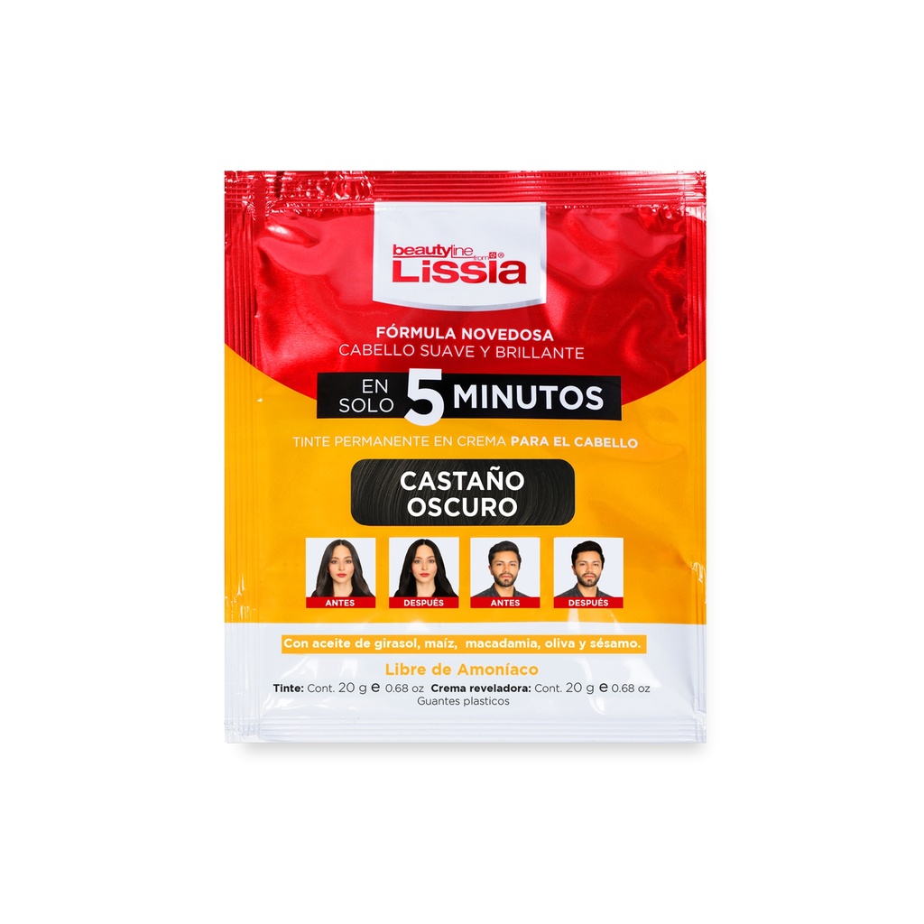 TTE. EN SOLO 5 MINUTOS CASTAÑO OSCURO *20G *24UNDS B.LINE